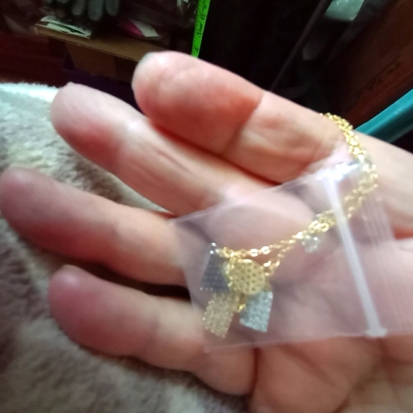 Adornia Gold Plated Sterling Silver Pavé Swarovski Crystal Pendant Neckl… - Picture 6 of 8